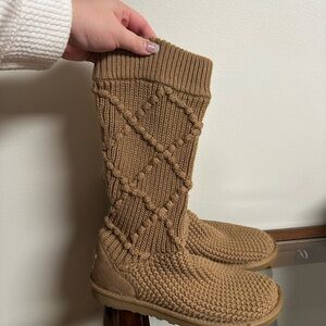 UGG Tan Knit Women's Winter Boots